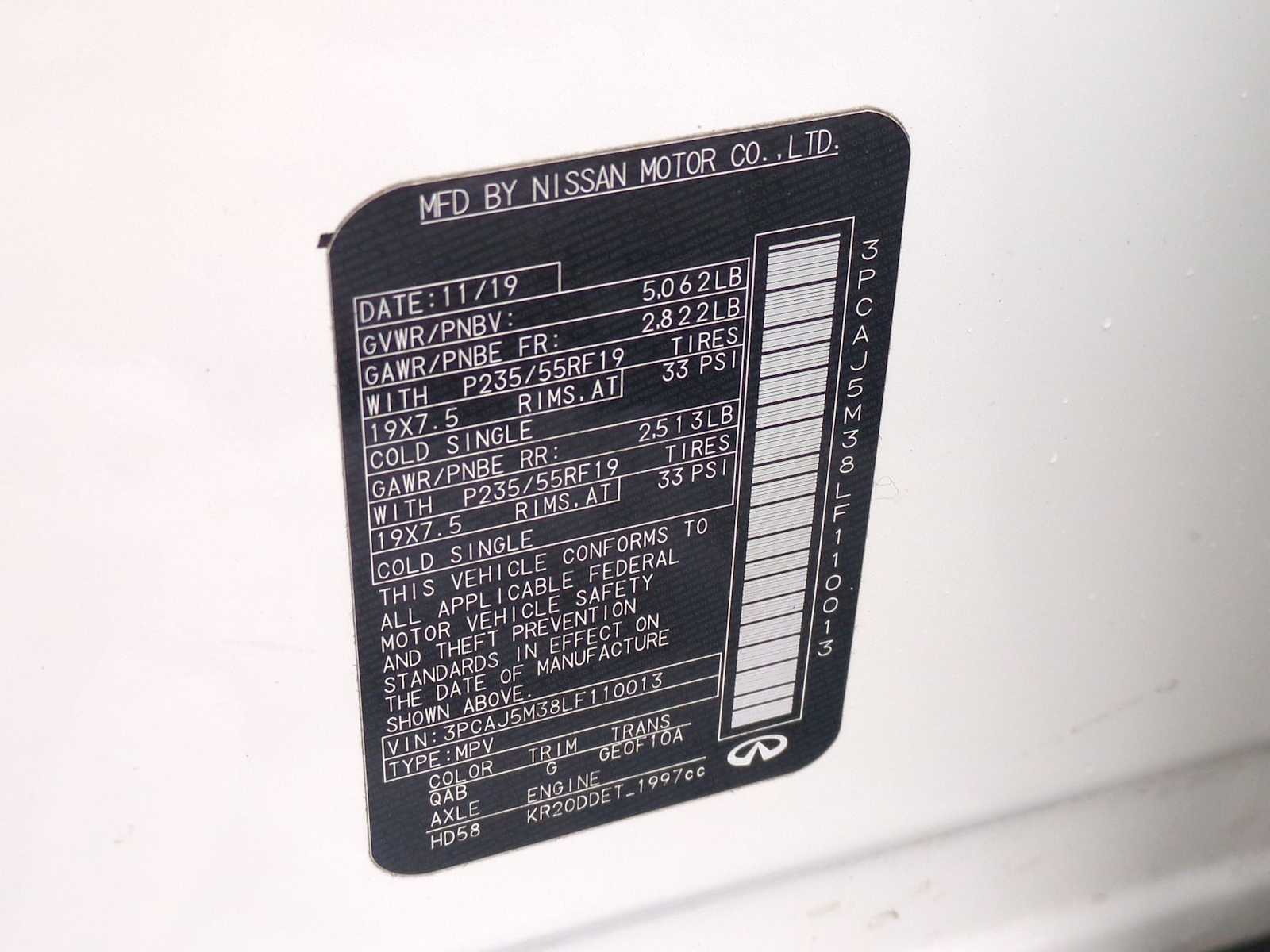 Thumbnail: 2020 INFINITI QX50 - 36