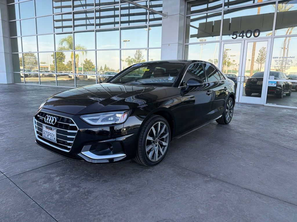 Brilliant Black 2022 Audi A4 Sedan All-Wheel Drive 7-Speed Automatic