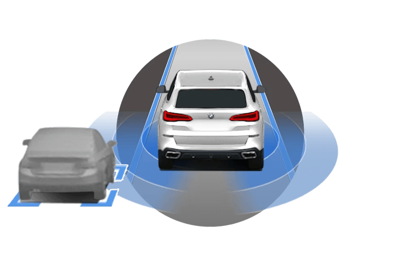 BMW Active Blind Spot Detection visualization