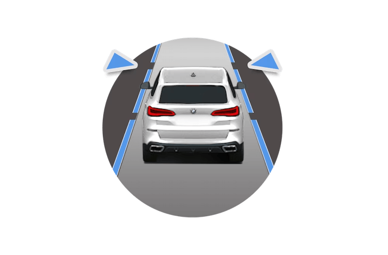 BMW Lane Departure Warning visualization