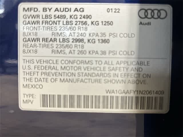 Thumbnail: 2022 Audi Q5 - 34