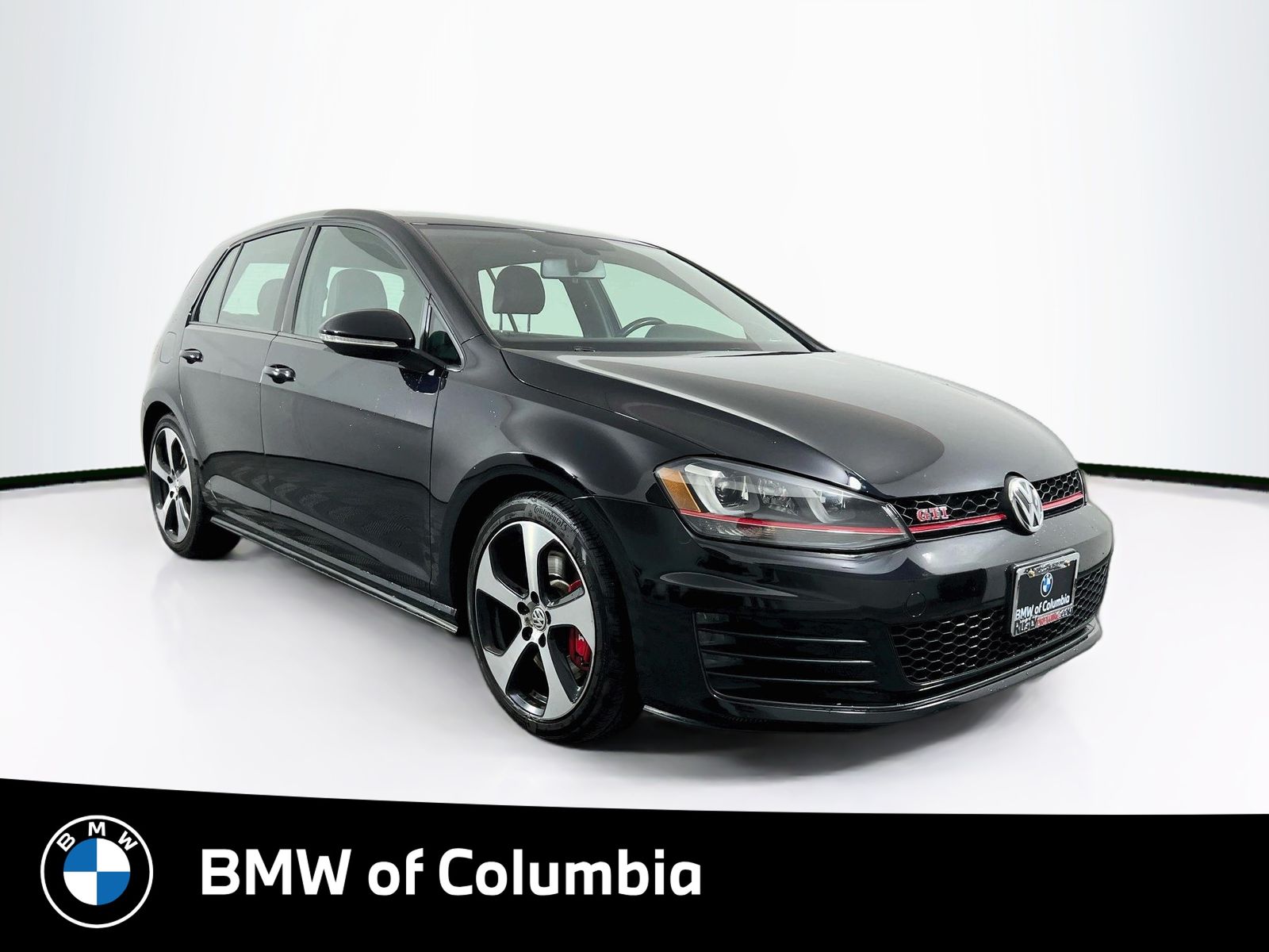 Deep Black Pearl 2017 Volkswagen Golf GTI Hatchback Front-Wheel Drive 6-Speed Dual Clutch