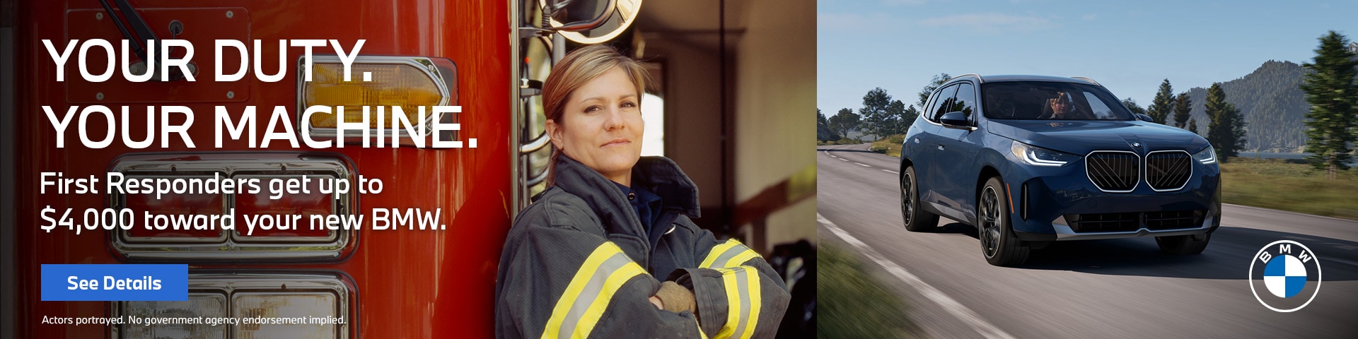 First Responders: Up to $4,000 Toward Your New BMW