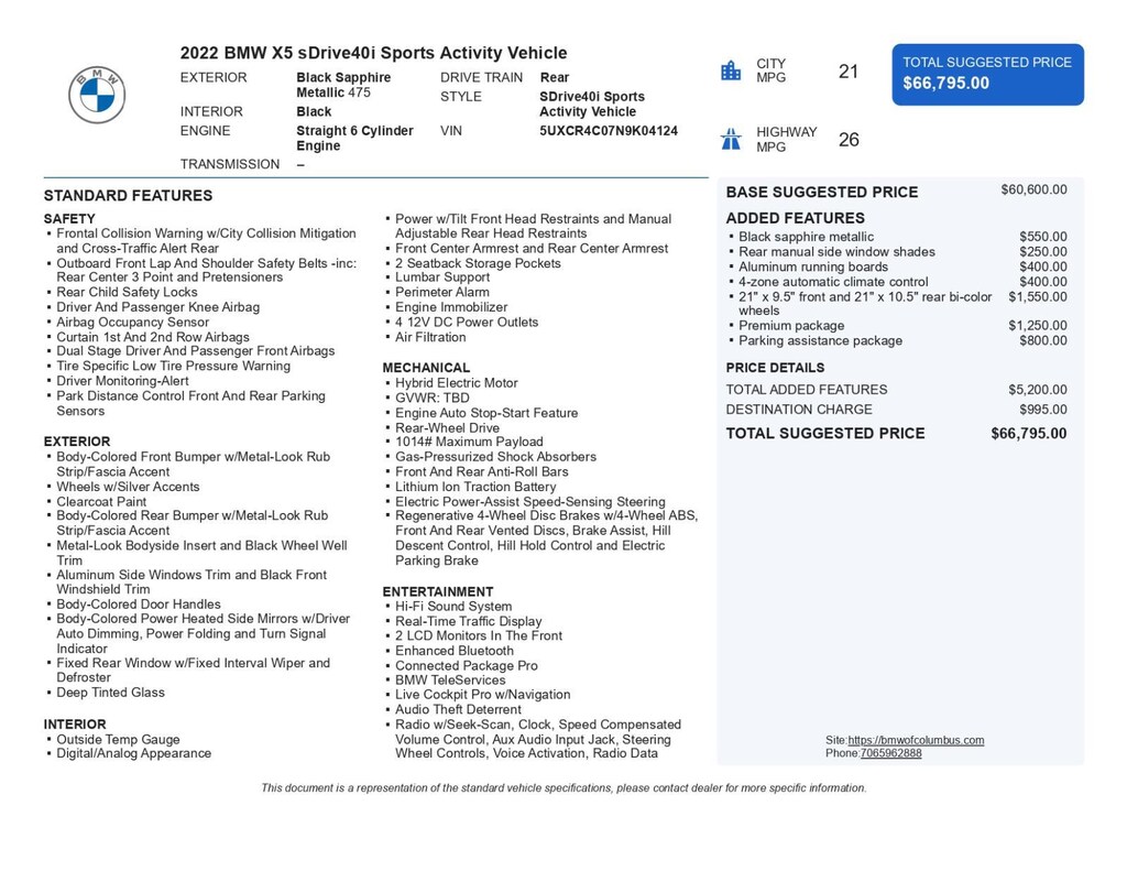 Certified 2022 BMW X5 sDrive40i Sports Activity Vehicle