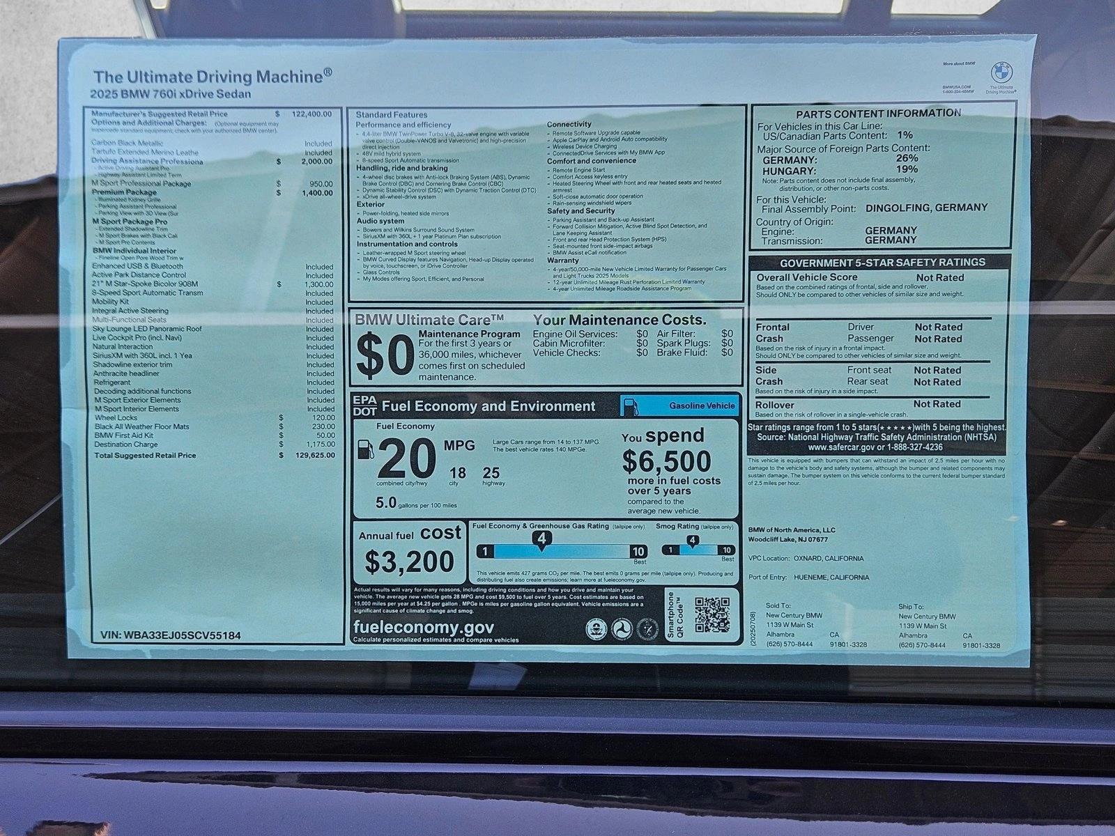 2025 BMW 7 Series 760i - Photo 17