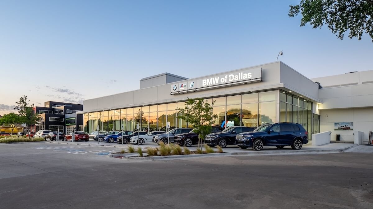 Exterior view of BMW of Dallas
