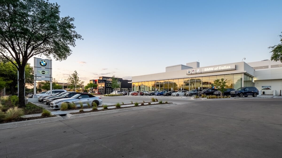 Exterior view of BMW of Dallas