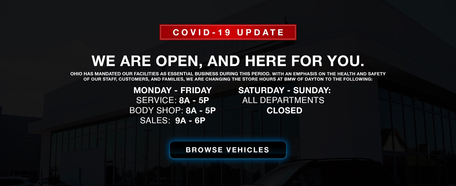 BMW of Dayton Luxury Car Dealer near Vandalia & Troy, OH