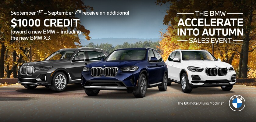BMW Accelerate Into Autumn Sales Event - 2021 | BMW of Houston North