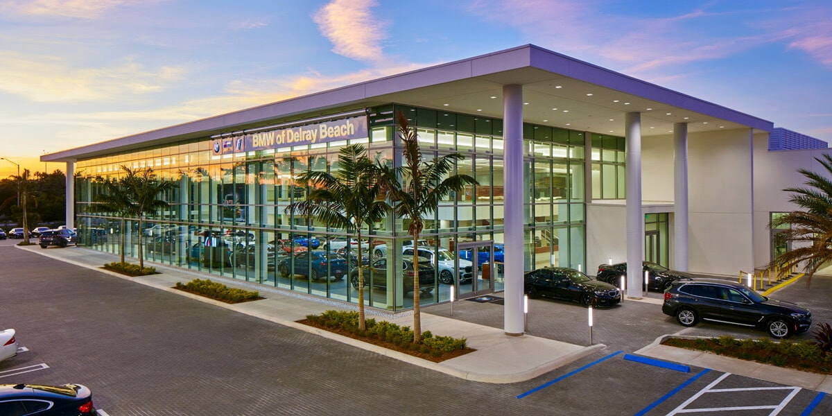 Exterior view of BMW of Delray Beach
