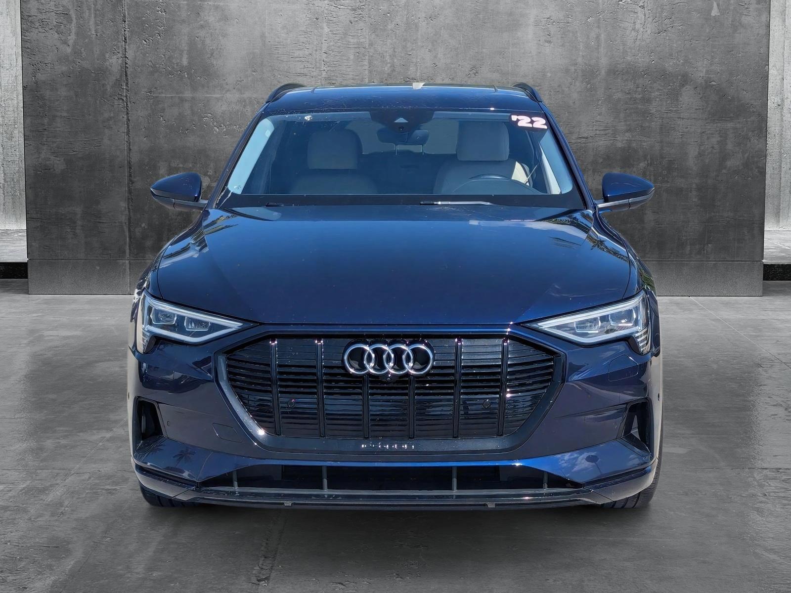 Used 2022 Audi e-tron Premium with VIN WA1AAAGE3NB012593 for sale in Delray Beach, FL