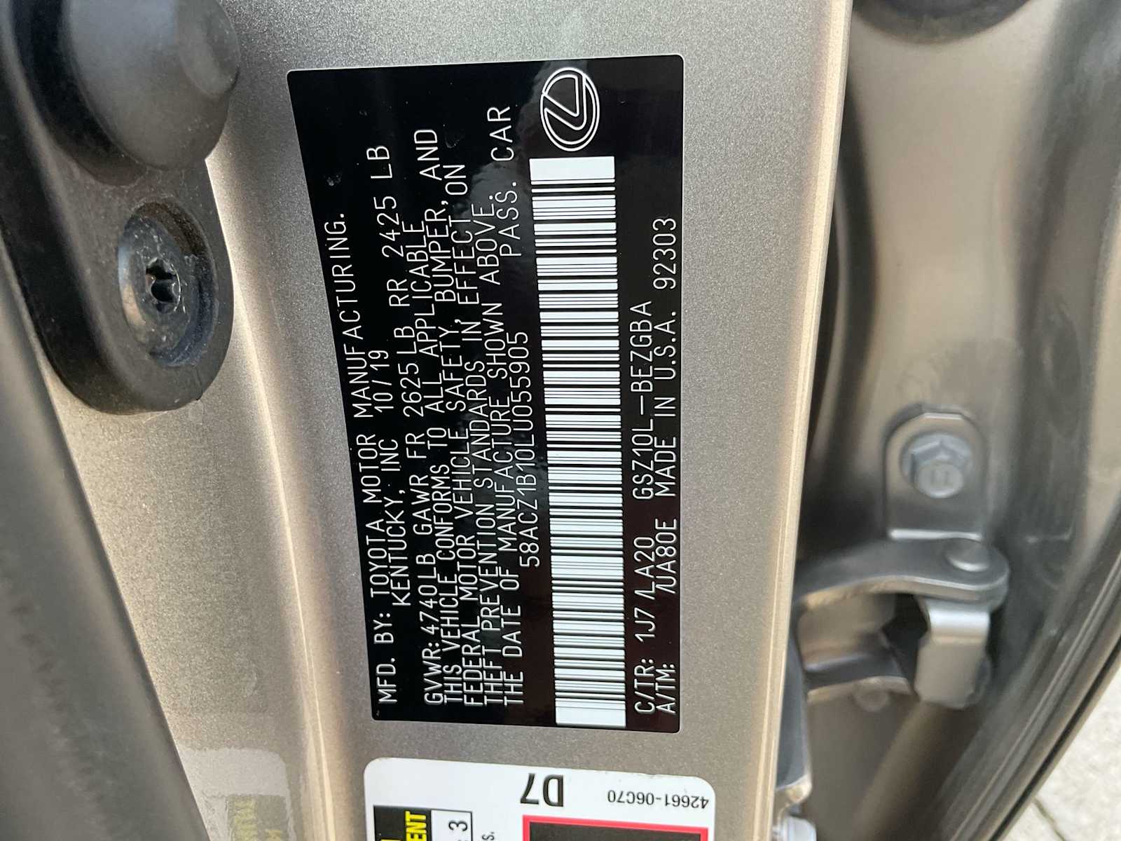 2020 Lexus ES 350 37