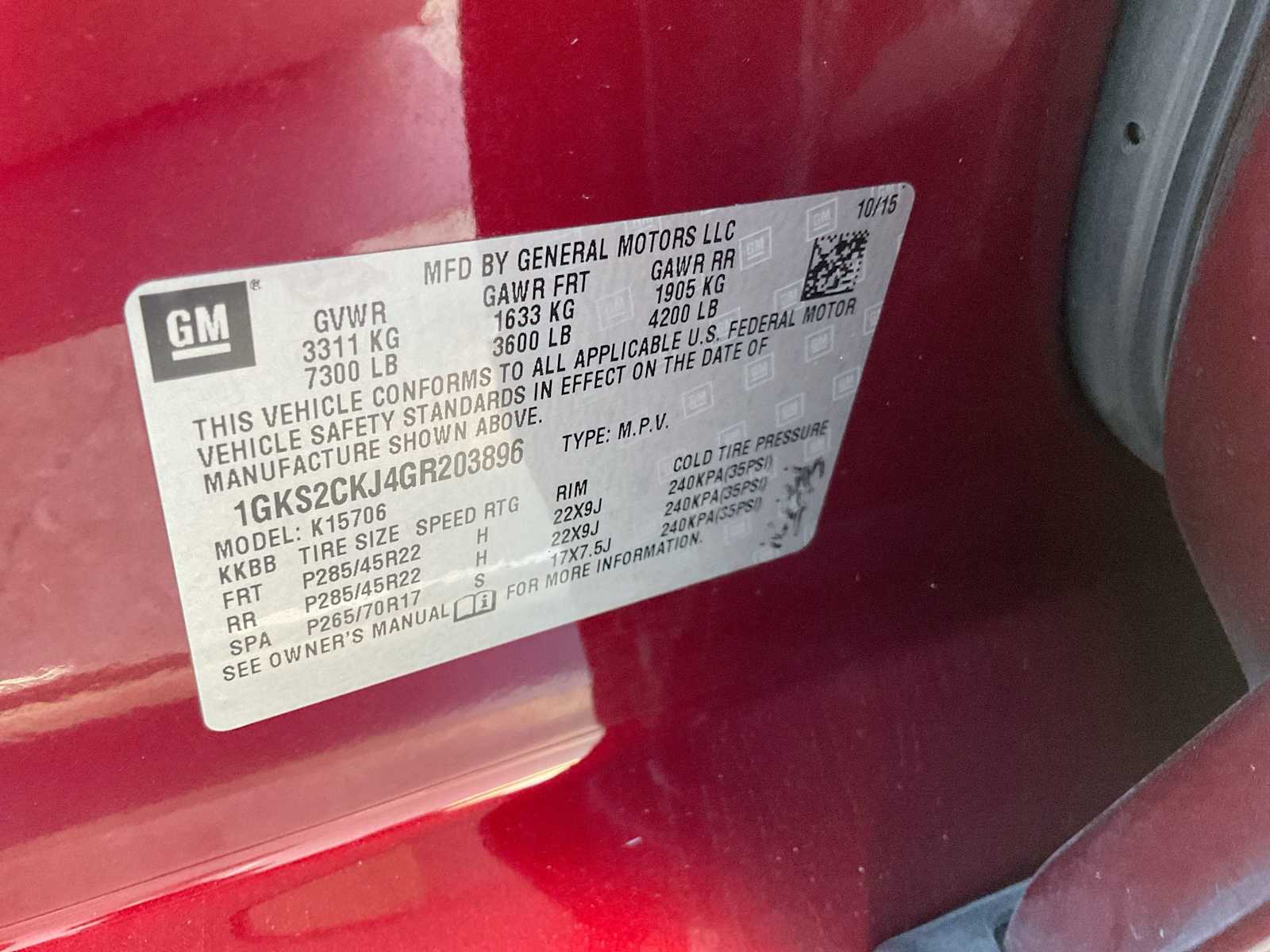 Thumbnail: 2016 GMC Yukon - 37