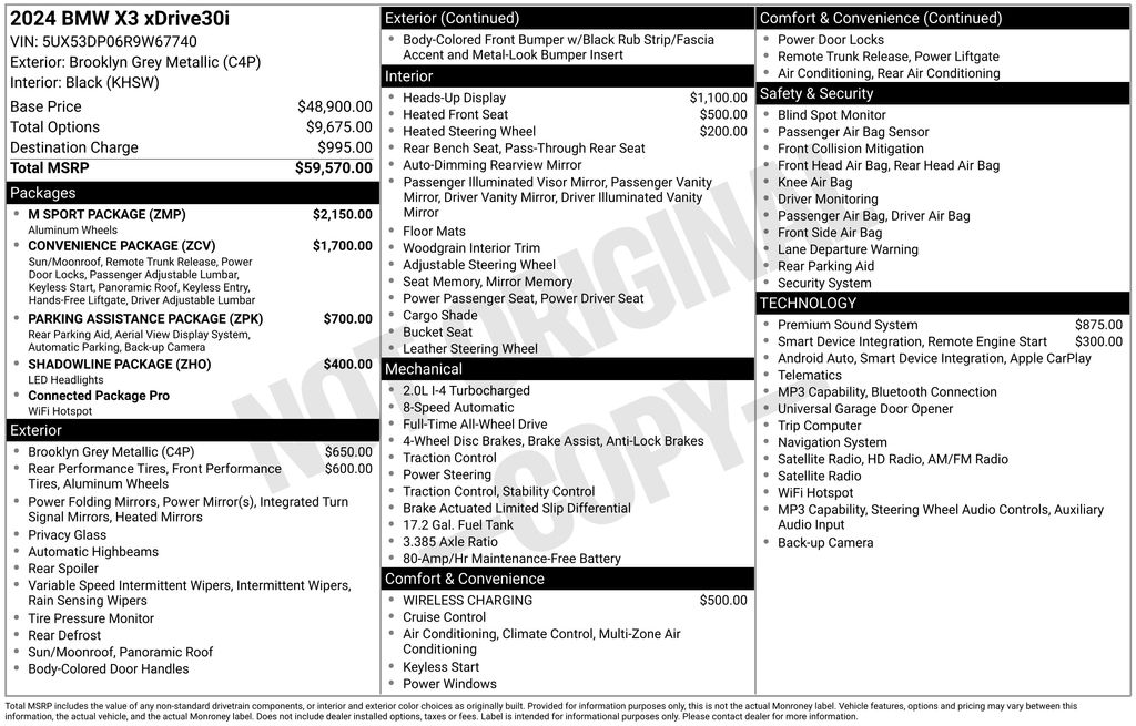 2024 BMW X3 xDrive30i photo 5
