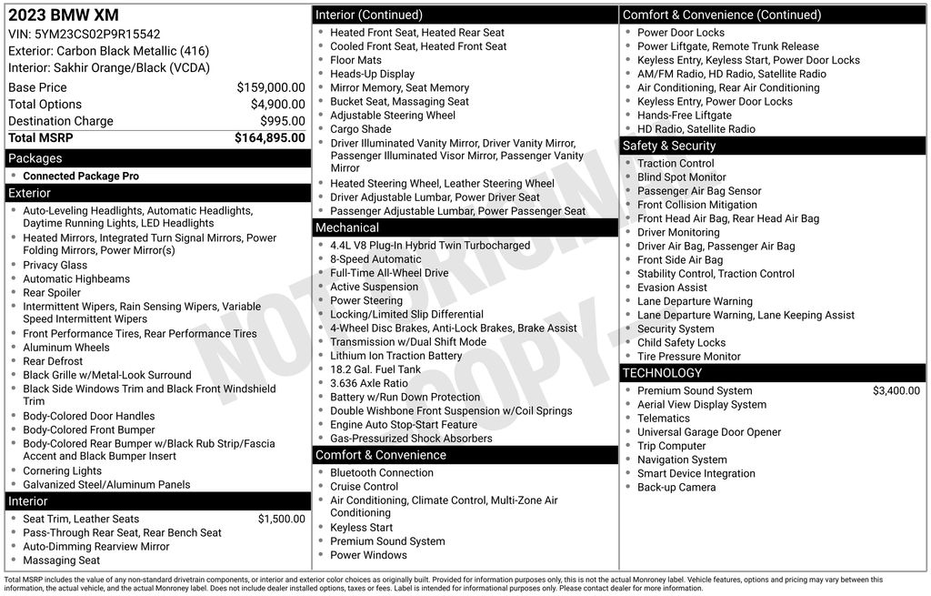 2023 BMW XM Base photo 6