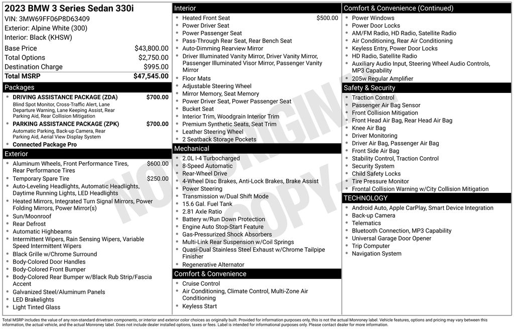 2023 BMW 3 Series 330i photo 6