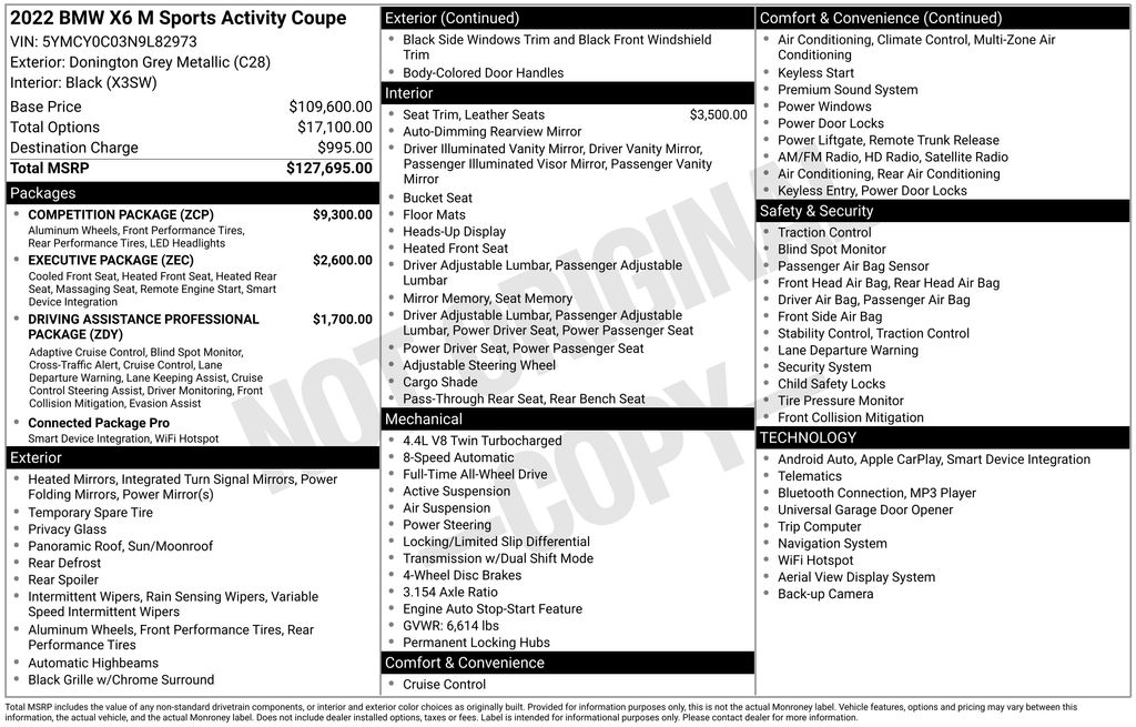 2022 BMW X6 M Base photo 5