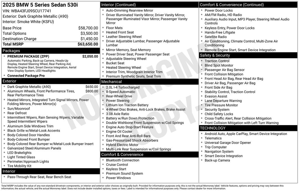 2025 BMW 5 Series 530i photo 5