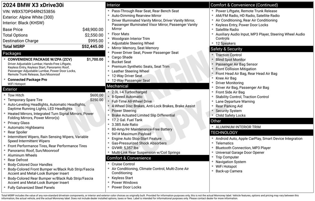 2024 BMW X3 xDrive30i photo 6