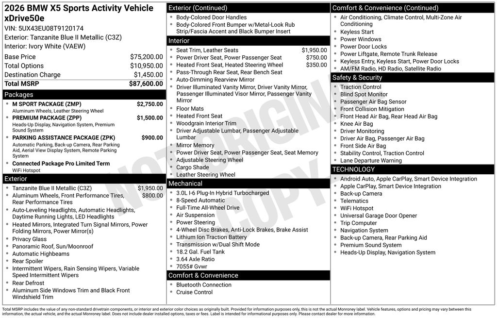 2026 BMW X5 xDrive50e photo 5