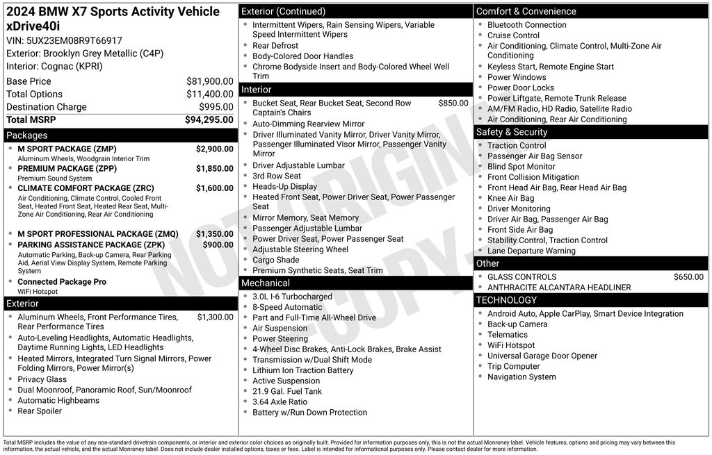 2024 BMW X7 xDrive40i photo 6