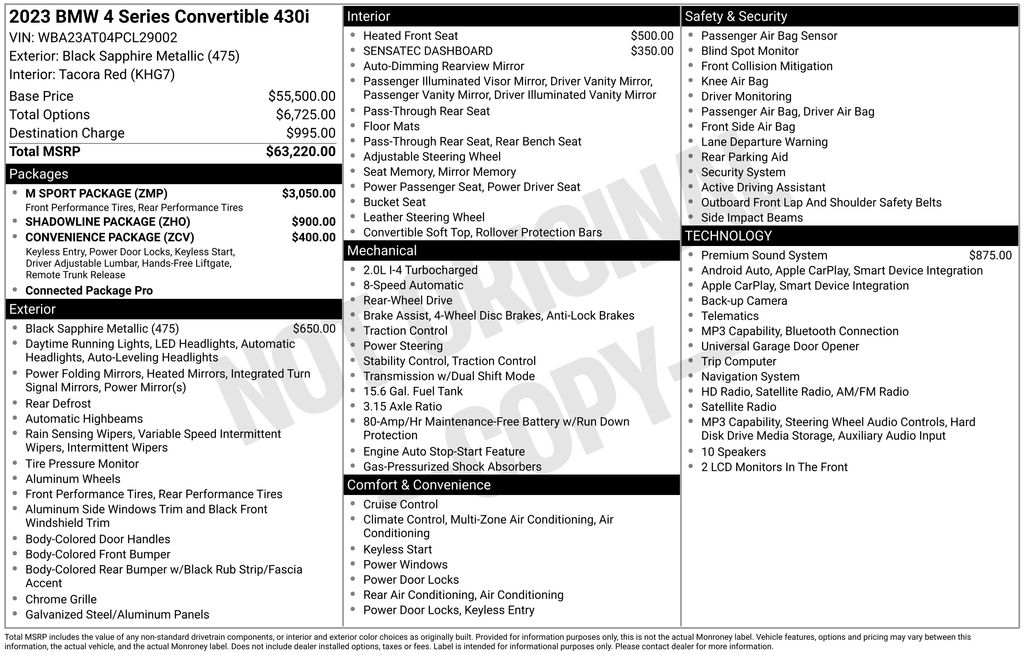 2023 BMW 4 Series 430i photo 6