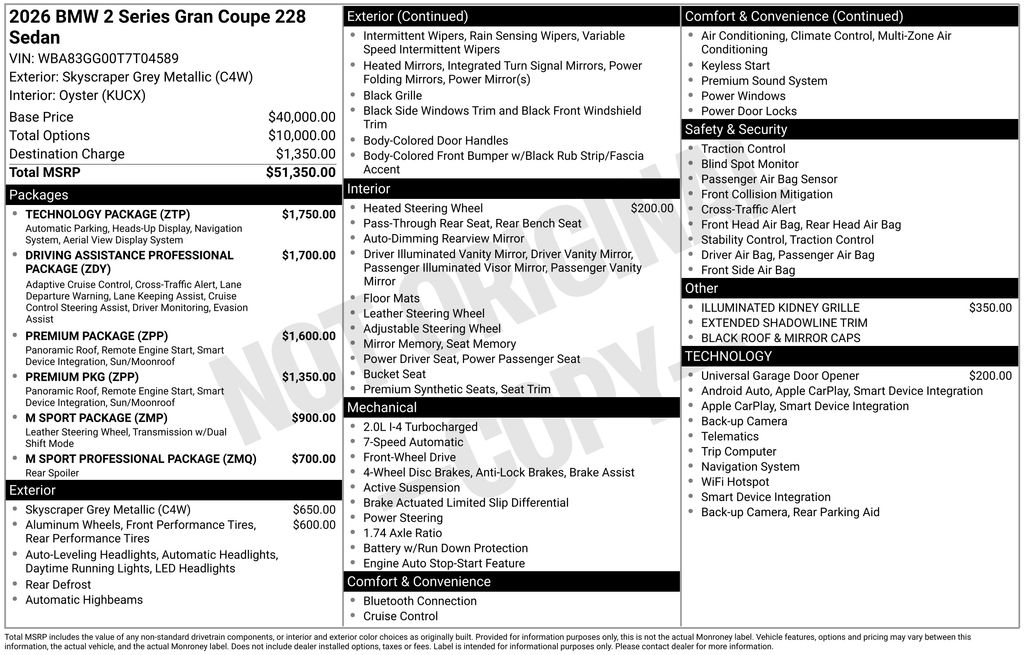 2026 BMW 2 Series 228 Gran Coupe photo 5