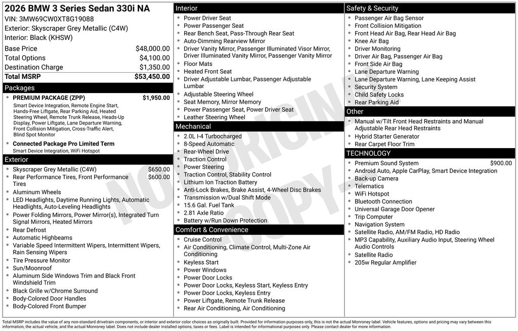 Used 2026 BMW 3 Series 330i Sedan
