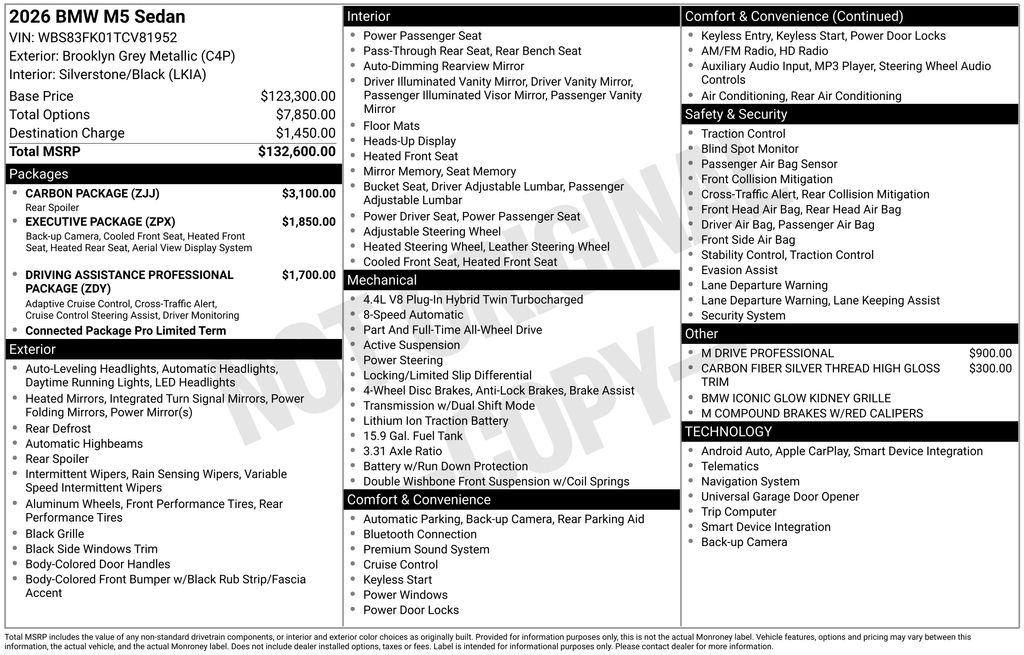 2026 BMW M5 M5 - Photo 12