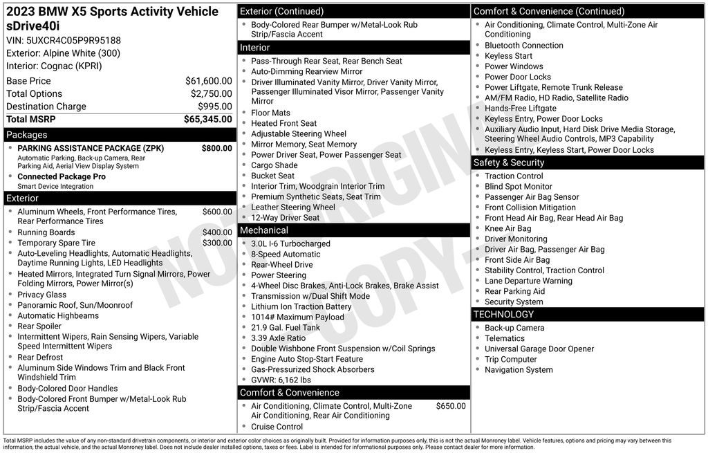 2023 BMW X5 sDrive40i photo 2