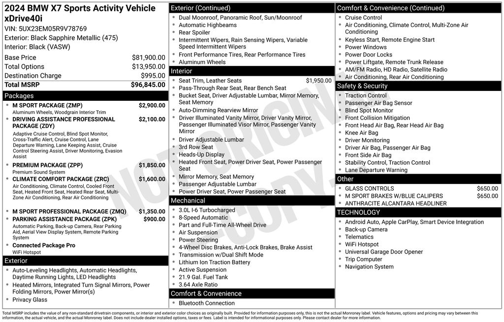 2024 BMW X7 xDrive40i photo 5
