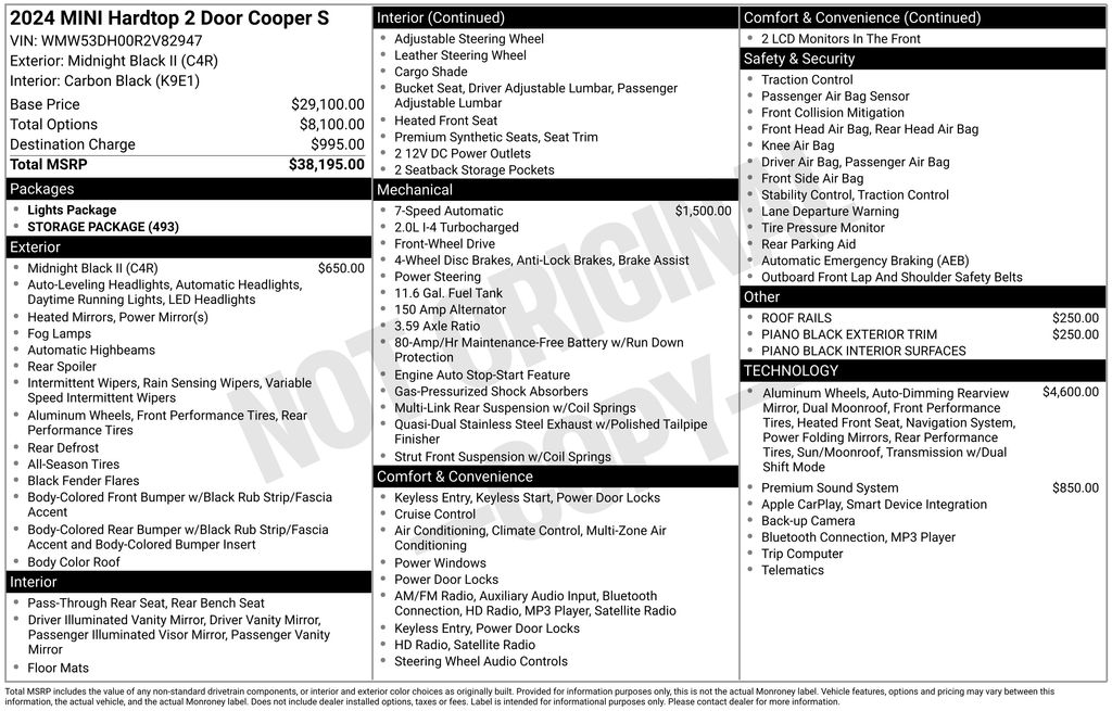 2024 MINI Cooper S Signature photo 6