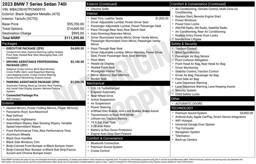 2023 BMW 7 Series 740i photo 2