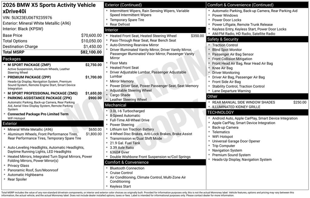 2026 BMW X5 xDrive40i's photo
