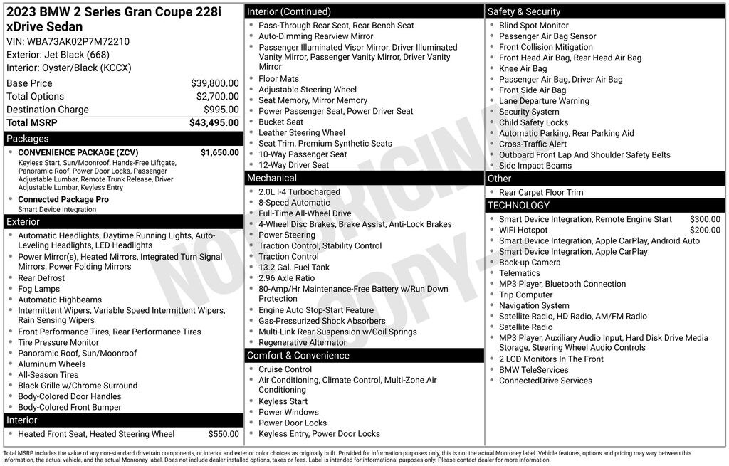 Used 2023 BMW 2 Series 228i xDrive Sedan