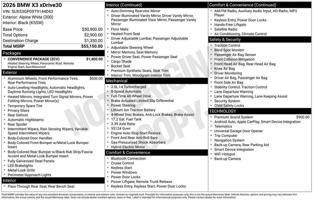2026 BMW X3 30 xDrive photo 5
