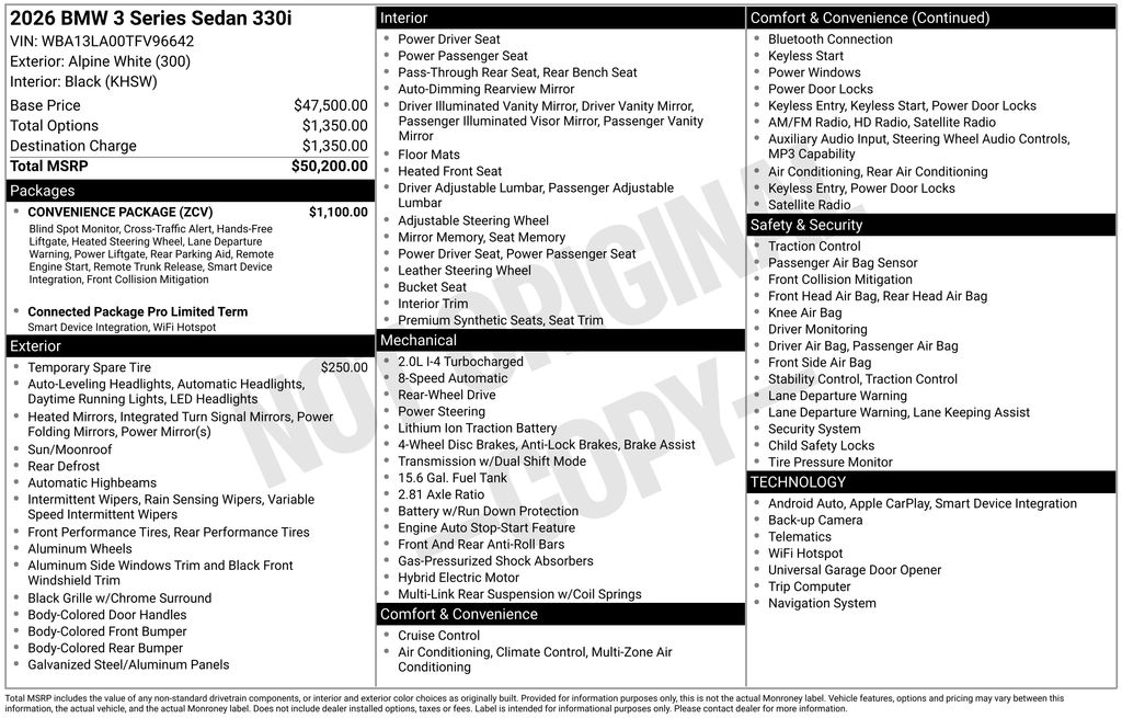2026 BMW 3 Series 330i Sedan's photo