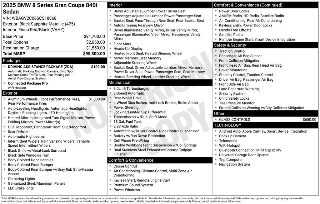 2025 BMW 8 Series 840 photo 5