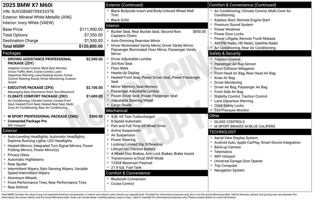 2025 BMW X7 M60i photo 6