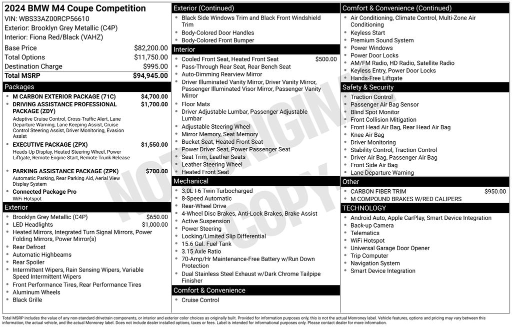 2024 BMW M4 Competition photo 5