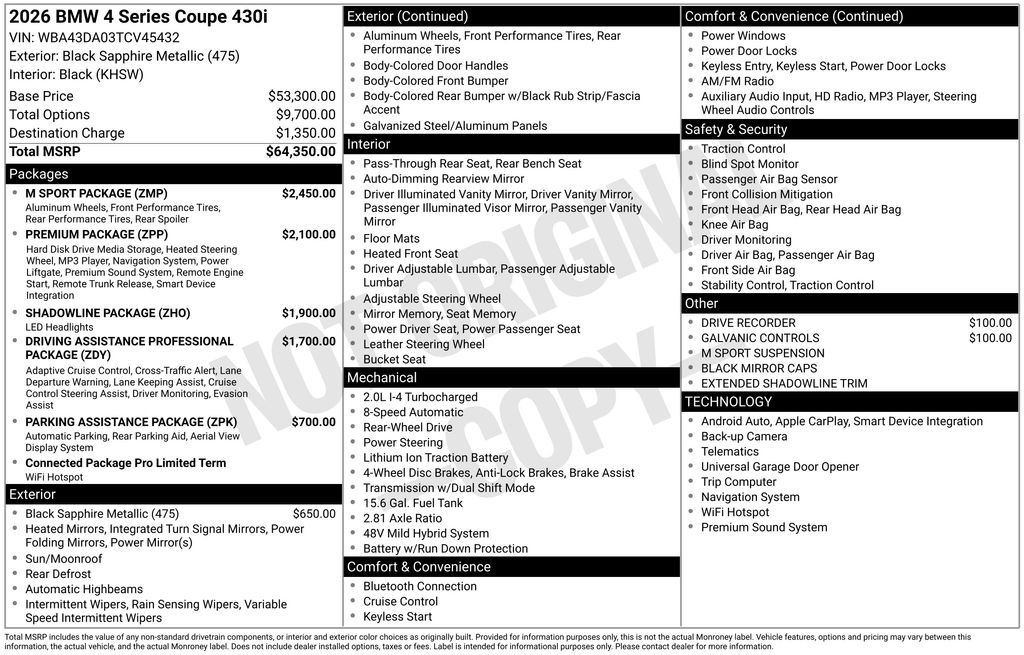 2026 BMW 4 Series 430i photo 5