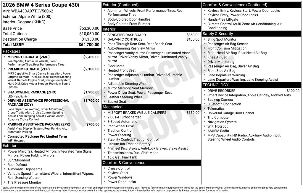 2026 BMW 4 Series 430i photo 5