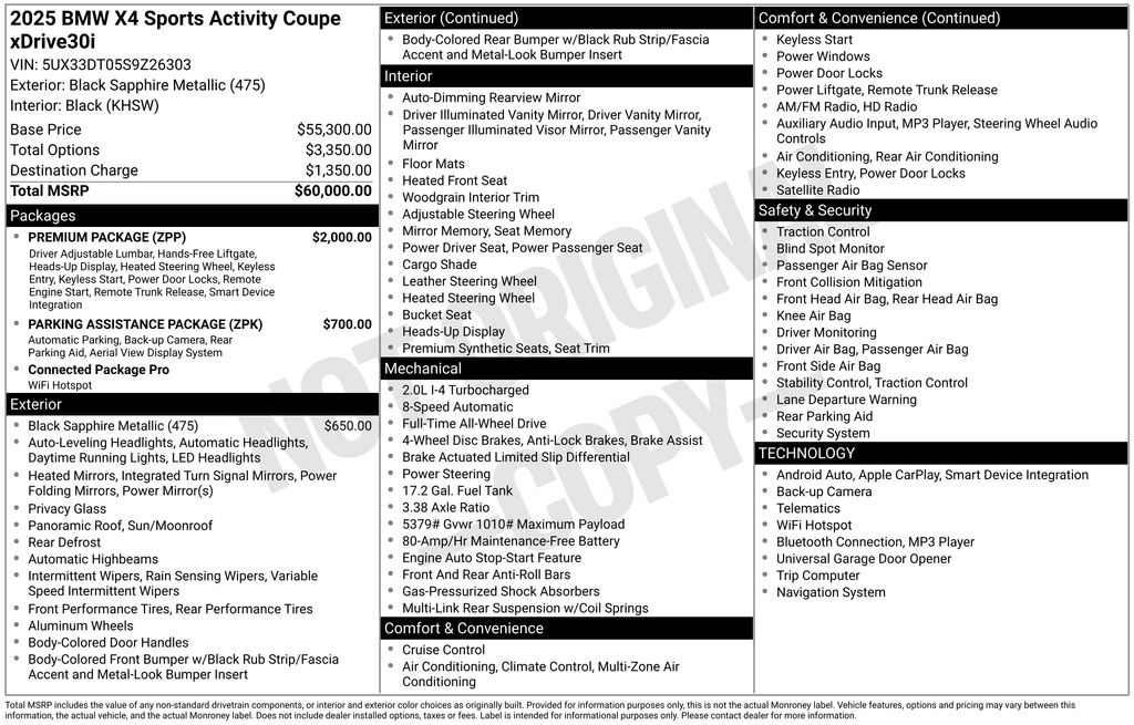 2025 BMW X4 xDrive30i photo 5