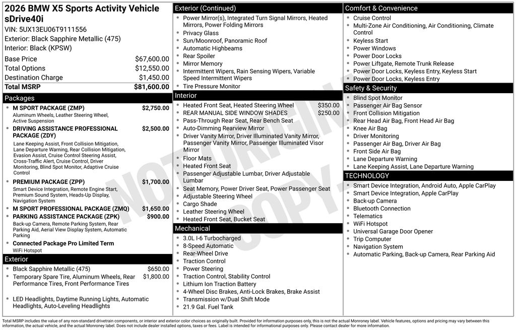 2026 BMW X5 sDrive40i photo 5