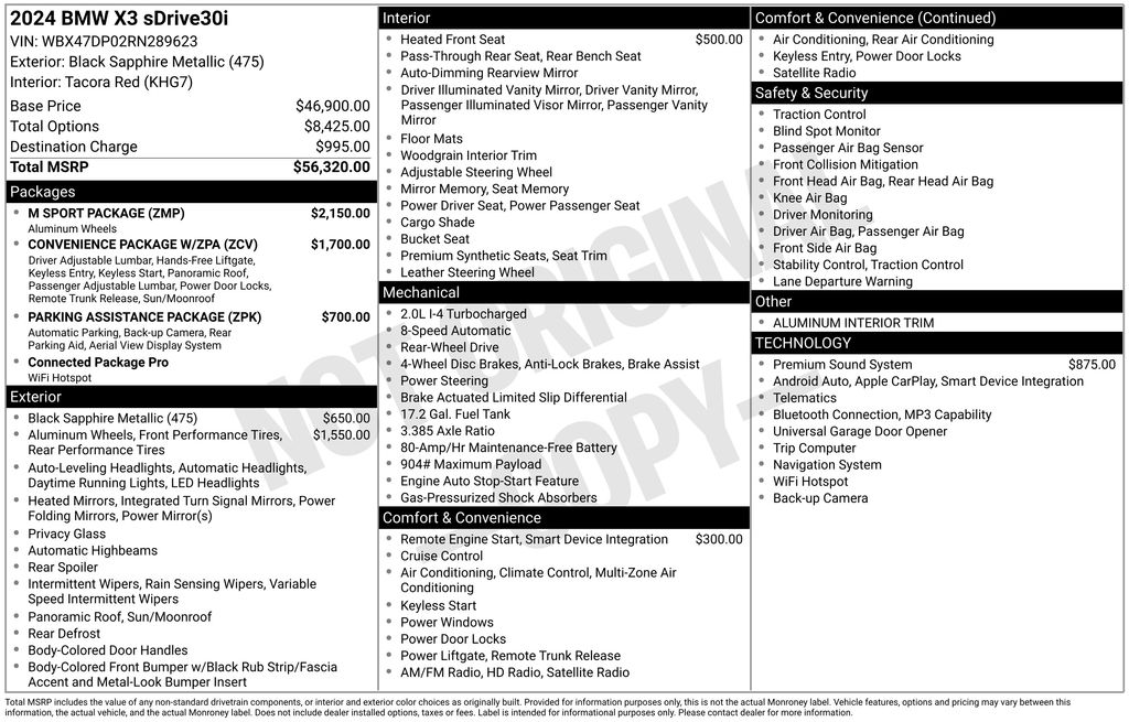 2024 BMW X3 sDrive30i photo 5