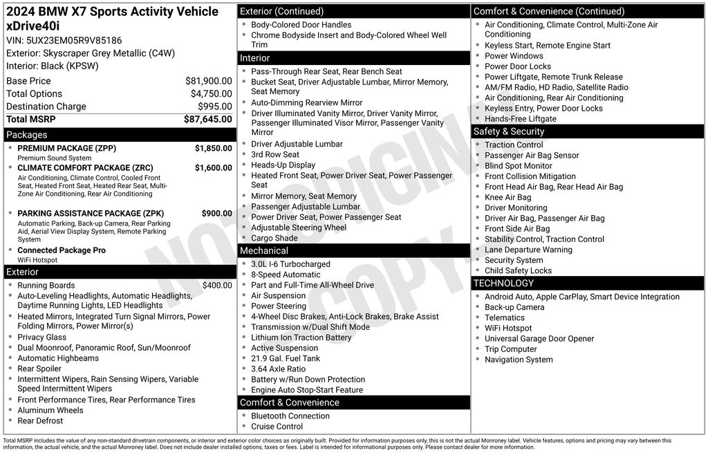 2024 BMW X7 xDrive40i photo 5