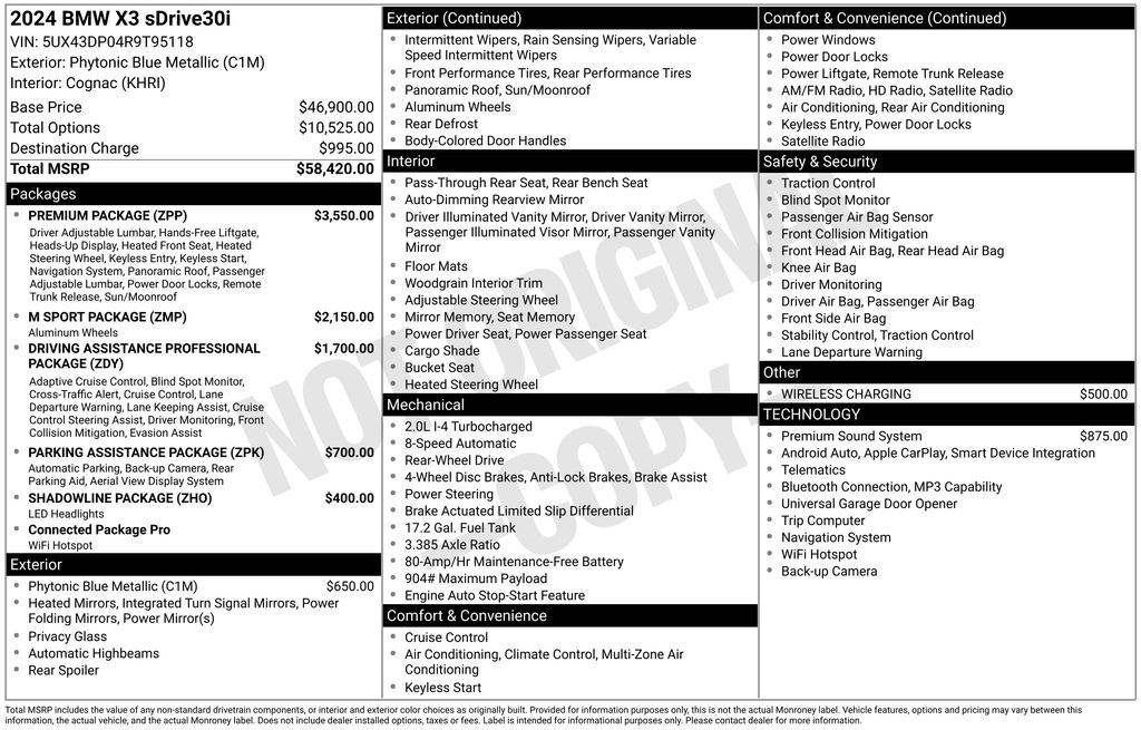2024 BMW X3 sDrive30i photo 2