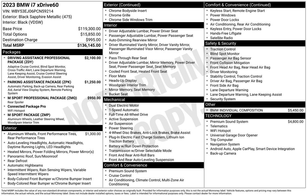 2023 BMW i7 xDrive60 photo 6