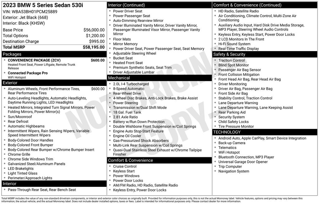 2023 BMW 5 Series 530i photo 6