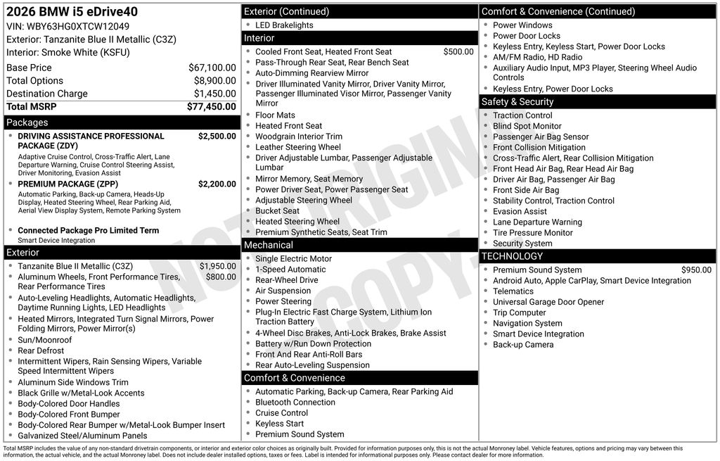 2026 BMW i5 eDrive40 photo 5